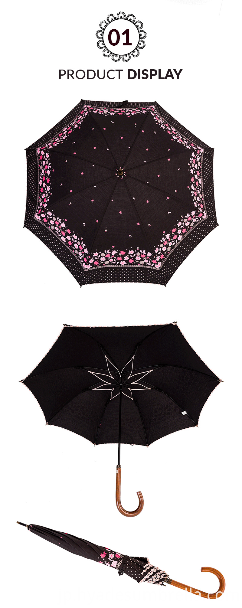 フラワーレースレディースSサクラ傘 Flower Lace Women S Sakura Umbrella